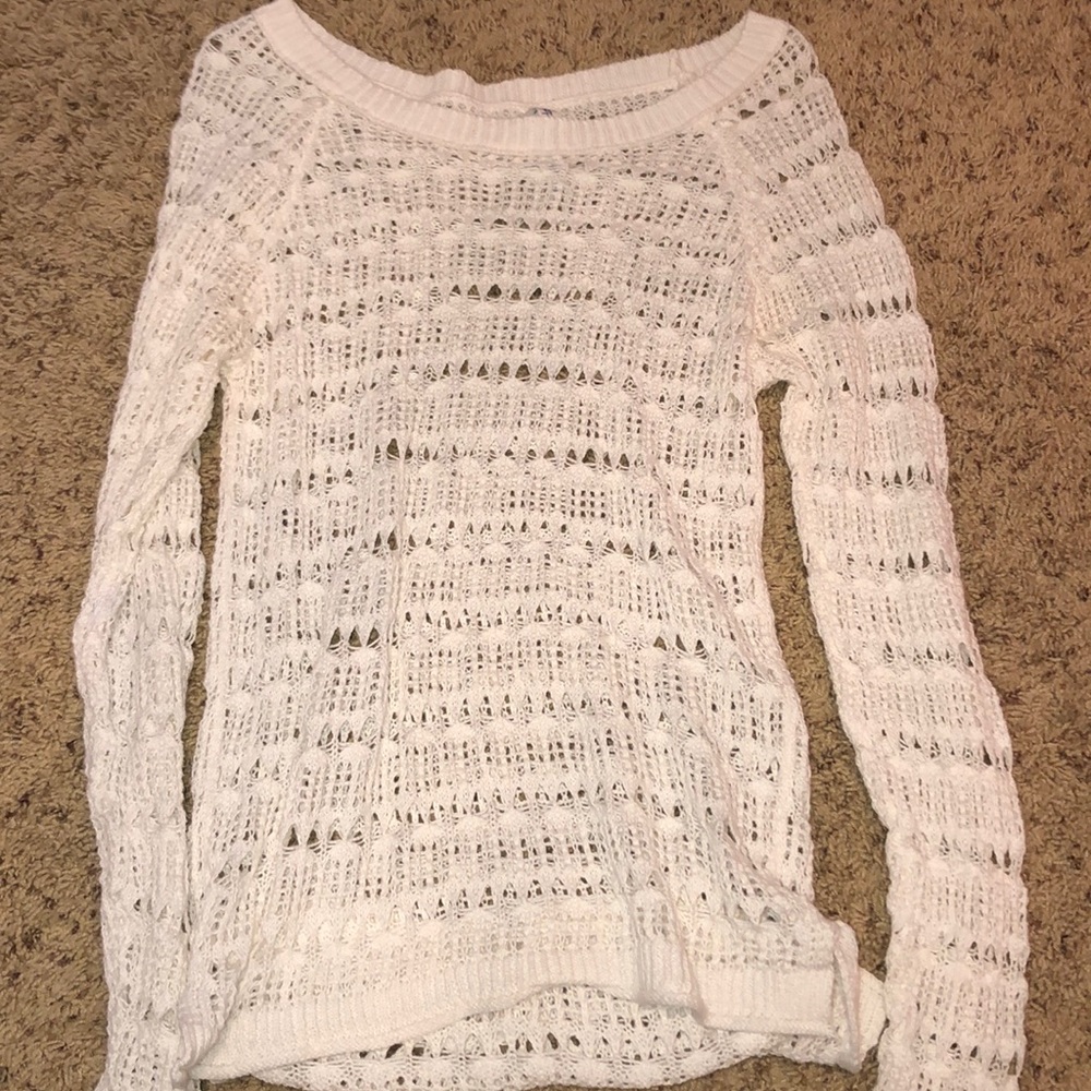 White aeropostale sweater, x-small.